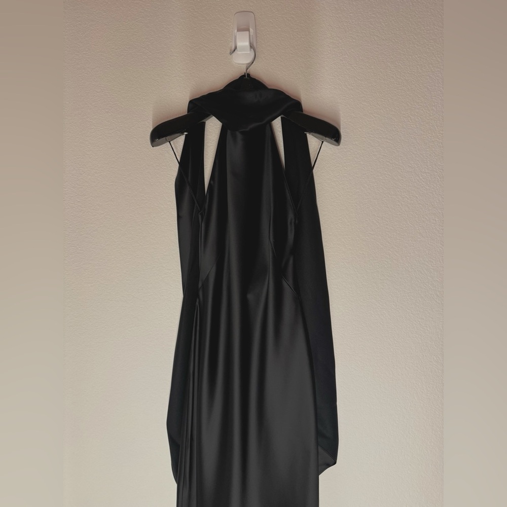 Ralph Lauren Collection Chilton Stretch Satin Evening Dress